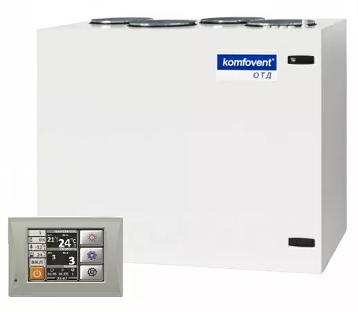 Приточно-вытяжная установка Komfovent ОТД-R-3000-UV-HW M5/M5 (L/A) Komfovent ОТД-R-3000-UV-HW M5/M5 (L/A) - фото 1