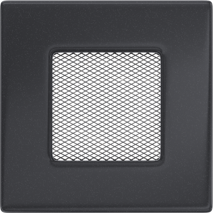 Вентиляционная решетка Kratki 11х11 Оскар графитовая 11OG, цвет графитовый - фото 1