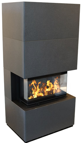 

Готовый дровяной каминокомплект Kratki, Серый, Kratki Home Easy Box Indian Black с топкой NBC