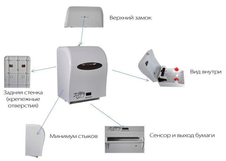 Диспенсер для бумажных полотенец Ksitex