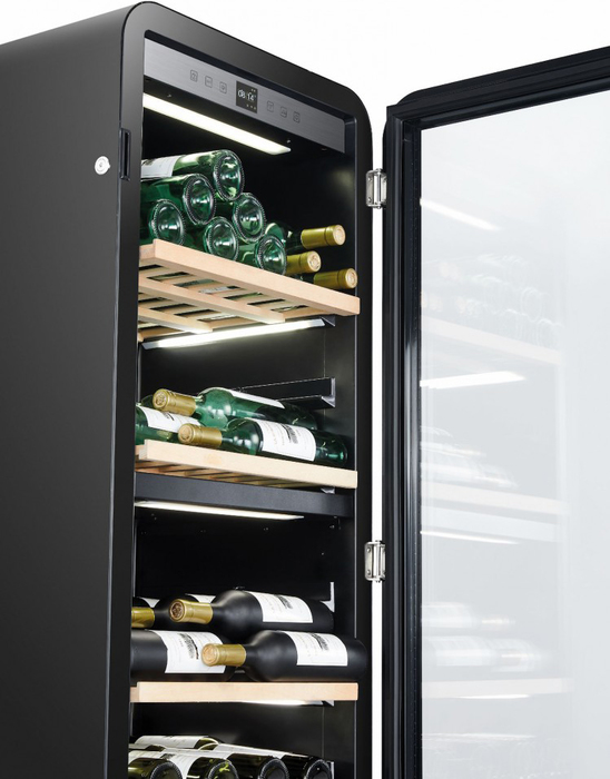 Отдельностоящий винный шкаф 101-200 бутылок LaSommeliere APOGEE145DZ, цвет черный - фото 4