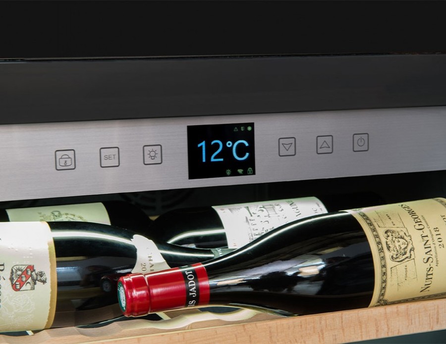 Отдельностоящий винный шкаф 101-200 бутылок LaSommeliere APOGEE150, цвет черный - фото 4