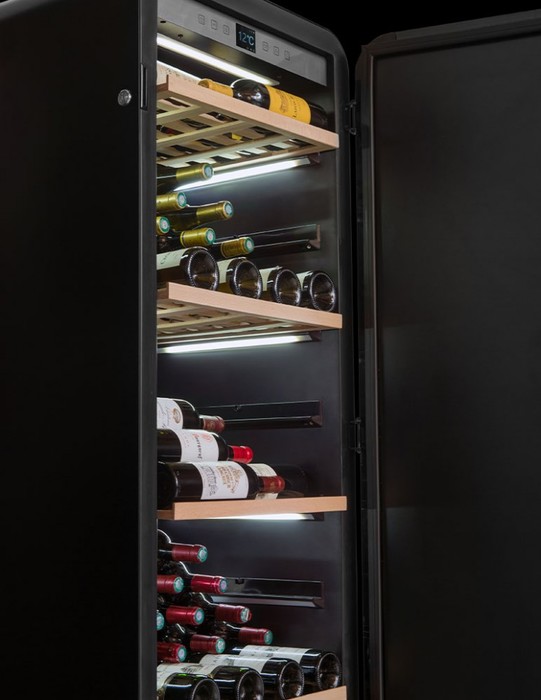 Отдельностоящий винный шкаф 101-200 бутылок LaSommeliere APOGEE150, цвет черный - фото 6