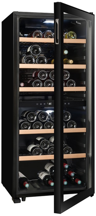 Отдельностоящий винный шкаф 101-200 бутылок LaSommeliere SLS102DZBLACK, цвет чёрный - фото 7