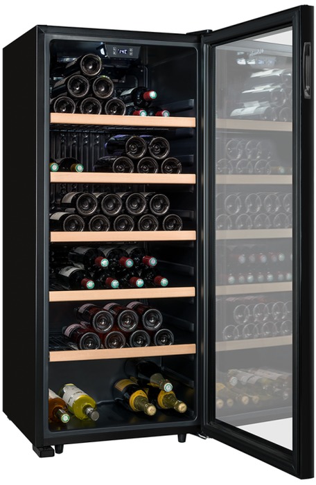 Отдельностоящий винный шкаф 101-200 бутылок LaSommeliere SLS117BLACK, цвет черный - фото 7