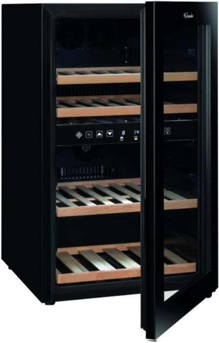 Отдельностоящий винный шкаф 22-50 бутылок LaSommeliere SLS45DZ, цвет черный - фото 3