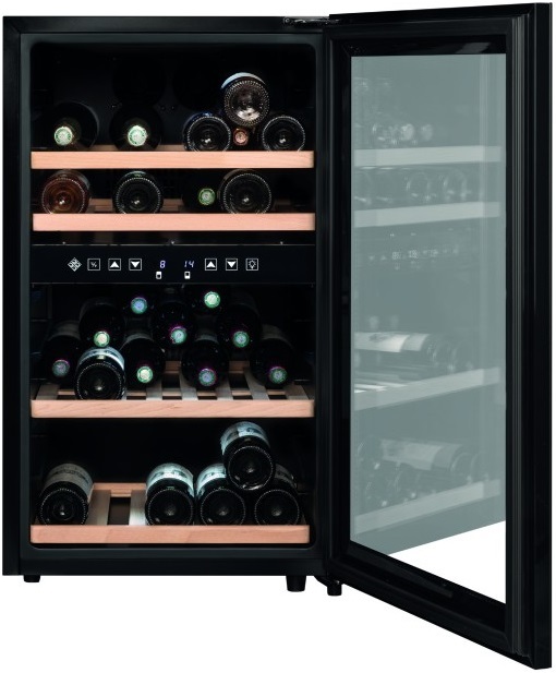 Отдельностоящий винный шкаф 22-50 бутылок LaSommeliere SLS45DZ, цвет черный - фото 7