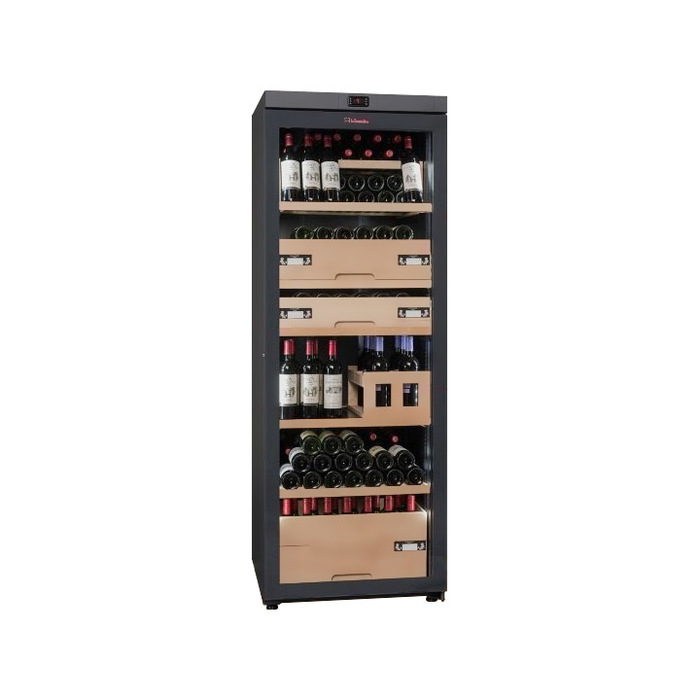 Отдельностоящий винный шкаф более 201 бутылки LaSommeliere VIP330V FA/MA, цвет черный