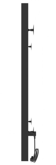 Электрический полотенцесушитель лесенка Laris Феличия ЧКЧ П6 400/600 левый, цвет черный Laris Феличия ЧКЧ П6 400/600 левый - фото 3