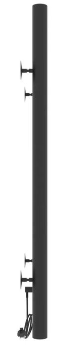 Электрический полотенцесушитель лесенка Laris ЛАВАНДА ЧКЧ П8 300/700 правый, цвет черный Laris ЛАВАНДА ЧКЧ П8 300/700 правый - фото 3