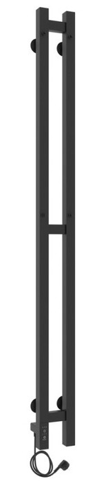 Электрический полотенцесушитель вертикальная лесенка Laris Прайм Дуэт ЧКЧ 80/1200 левый