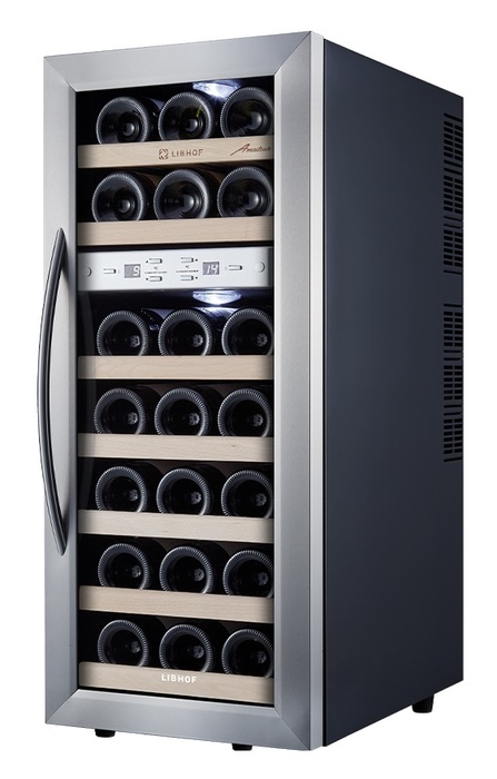 Отдельностоящий винный шкаф 12-21 бутылка Libhof AFD-21, цвет серый - фото 4
