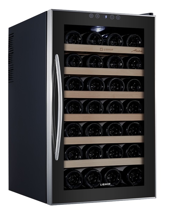 Отдельностоящий винный шкаф 22-50 бутылок Libhof весы безмен luazon lv 506 электронный до 50 кг точность до 10 г подсветка чёрный