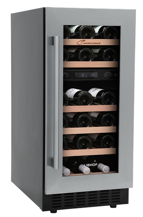 Встраиваемый винный шкаф 22-50 бутылок Libhof CXD-28 Silver встраиваемый винный шкаф 22 50 бутылок libhof libhof cxd 46 black