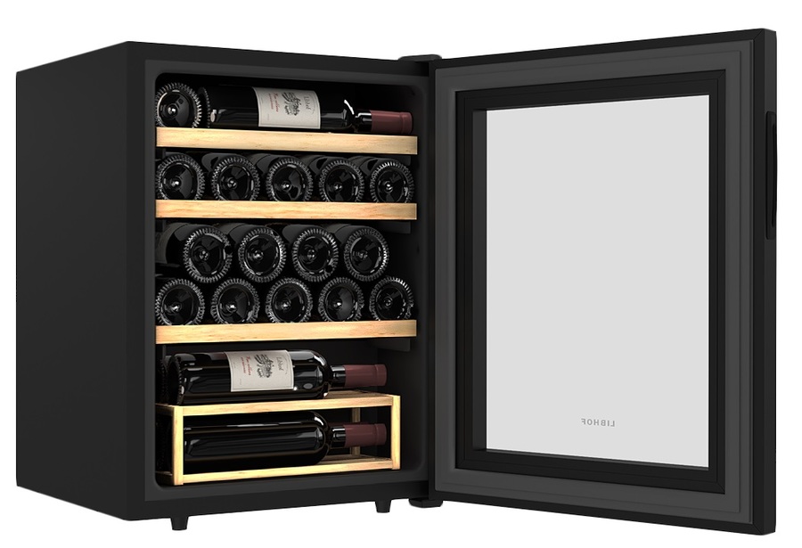 Отдельностоящий винный шкаф 22-50 бутылок Libhof GM-22 black, цвет белый - фото 8