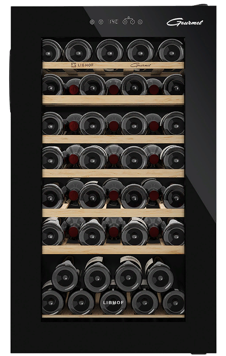 Отдельностоящий винный шкаф 22-50 бутылок Libhof GM-49 black, цвет черный - фото 2