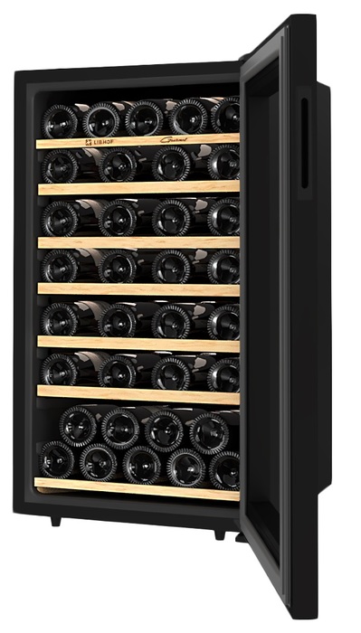 Отдельностоящий винный шкаф 22-50 бутылок Libhof GM-49 black, цвет черный - фото 6