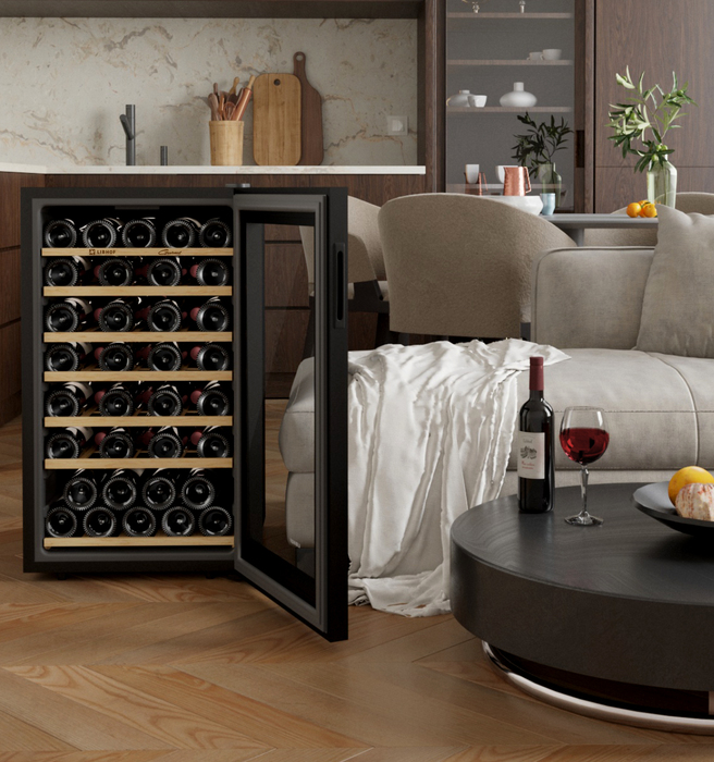 Отдельностоящий винный шкаф 22-50 бутылок Libhof GM-49 black, цвет черный - фото 7