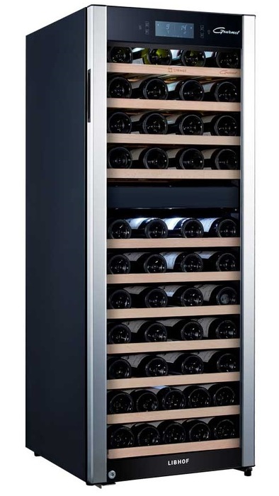 Отдельностоящий винный шкаф 51-100 бутылок Libhof шкаф винный yehos на 115 бутылок 2 х зонный