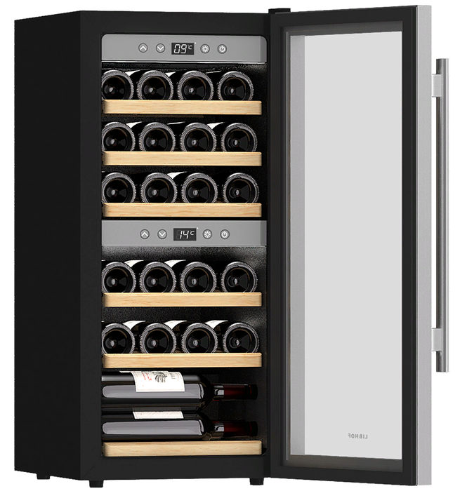 Отдельностоящий винный шкаф 22-50 бутылок Libhof GQD-24 silver, цвет белый - фото 3