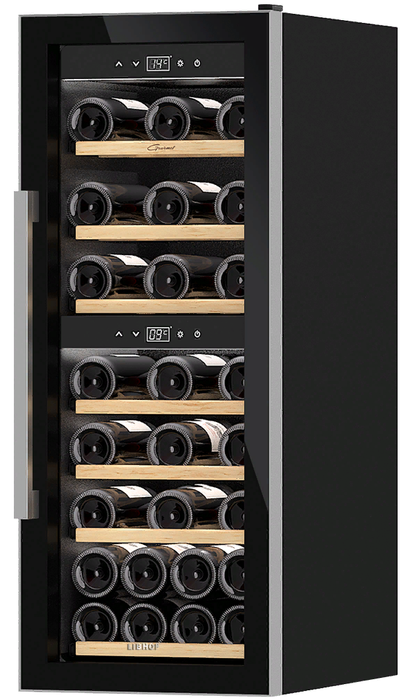 Отдельностоящий винный шкаф 22-50 бутылок Libhof GQD-38 black, цвет чёрный - фото 2