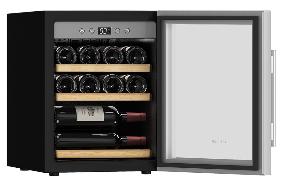 Отдельностоящий винный шкаф 12-21 бутылка Libhof GQ-12 silver, цвет серый - фото 7
