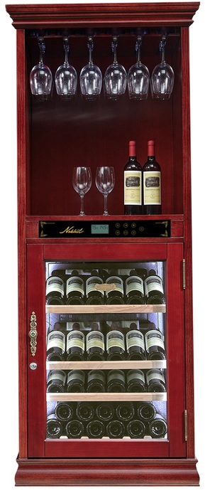 Отдельностоящий винный шкаф 22-50 бутылок Libhof NF-43 Red Wine, цвет красный - фото 3
