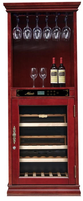 Отдельностоящий винный шкаф 22-50 бутылок Libhof NF-43 Red Wine, цвет красный - фото 4