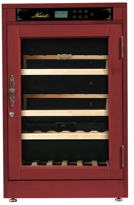 Отдельностоящий винный шкаф 22-50 бутылок Libhof NP-43 Red Wine, цвет красный - фото 2