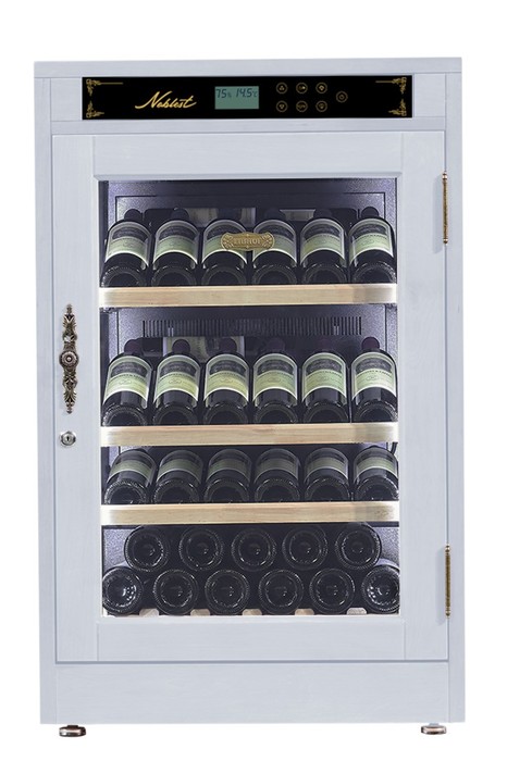 Отдельностоящий винный шкаф 22-50 бутылок Libhof NP-43 White, цвет белый - фото 3