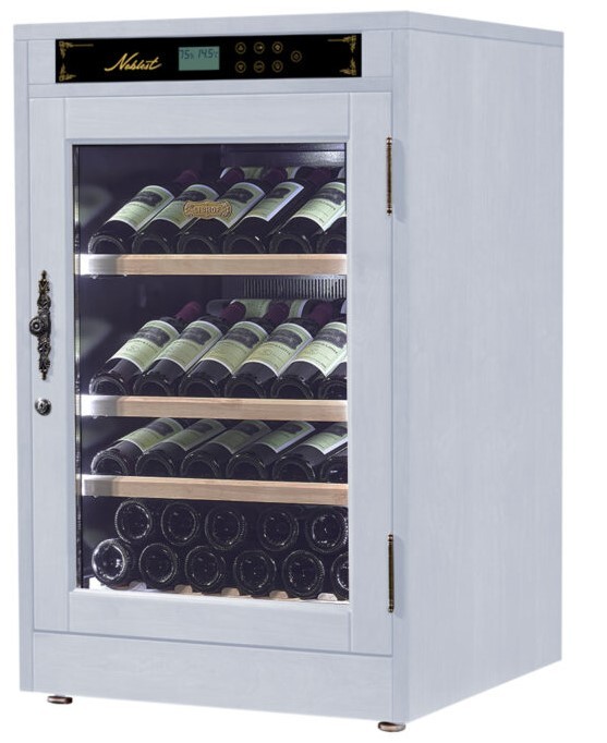 Отдельностоящий винный шкаф 22-50 бутылок Libhof NP-43 White, цвет белый - фото 4