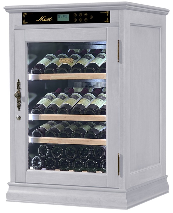 Отдельностоящий винный шкаф 22-50 бутылок Libhof NR-43 White, цвет белый - фото 4