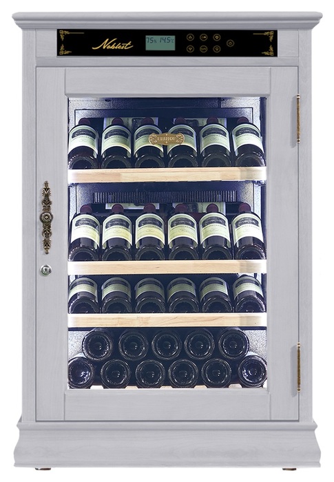 Отдельностоящий винный шкаф 22-50 бутылок Libhof NR-43 White, цвет белый - фото 2