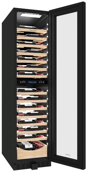 Отдельностоящий винный шкаф 101-200 бутылок Libhof SMD-105 black, цвет черный - фото 3