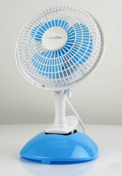 Настольный вентилятор Luazon LOF-04, цвет голубой - фото 10