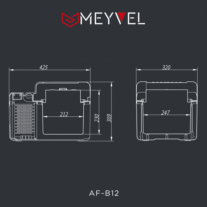 Компрессорный автохолодильник MEYVEL AF-B12 - фото 9