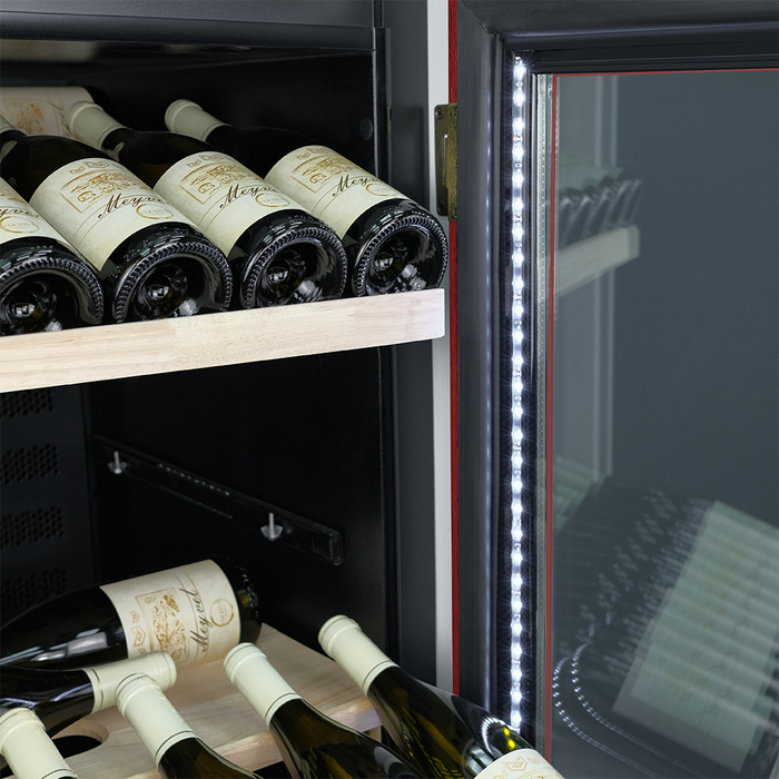 Отдельностоящий винный шкаф 101-200 бутылок MEYVEL MV102-WN1-C (Nut), цвет орех MEYVEL MV102-WN1-C (Nut) - фото 10