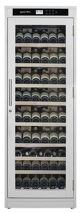 Отдельностоящий винный шкаф 101-200 бутылок MEYVEL MV102-WW1-M (White Snow), цвет белый MEYVEL MV102-WW1-M (White Snow) - фото 3