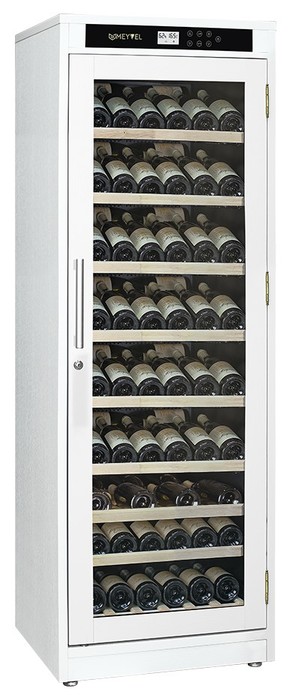 Отдельностоящий винный шкаф 101-200 бутылок MEYVEL MV102-WW1-M (White Snow), цвет белый MEYVEL MV102-WW1-M (White Snow) - фото 4
