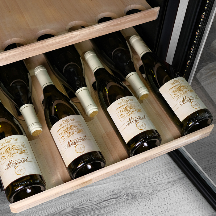 Отдельностоящий винный шкаф 101-200 бутылок MEYVEL MV102-WW1-M (White Snow), цвет белый MEYVEL MV102-WW1-M (White Snow) - фото 5