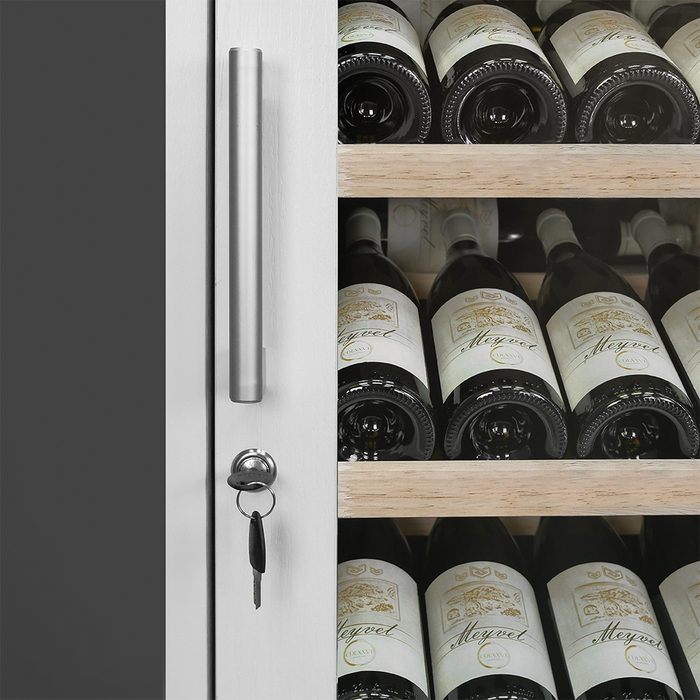 Отдельностоящий винный шкаф 101-200 бутылок MEYVEL MV102-WW1-M (White Snow), цвет белый MEYVEL MV102-WW1-M (White Snow) - фото 8