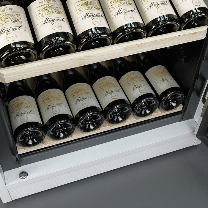 Отдельностоящий винный шкаф 101-200 бутылок MEYVEL MV102-WW1-M (White Snow), цвет белый MEYVEL MV102-WW1-M (White Snow) - фото 10