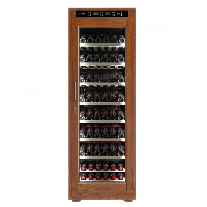 Отдельностоящий винный шкаф 101-200 бутылок MEYVEL MV108-WN1-M, цвет коричневый - фото 5