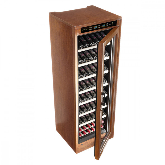 Отдельностоящий винный шкаф 101-200 бутылок MEYVEL MV108-WN1-M, цвет коричневый - фото 6