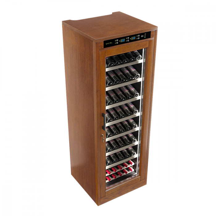 Отдельностоящий винный шкаф 101-200 бутылок MEYVEL MV108-WN1-M, цвет коричневый - фото 7