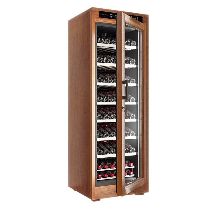 Отдельностоящий винный шкаф 101-200 бутылок MEYVEL MV108-WN1-M, цвет коричневый - фото 1