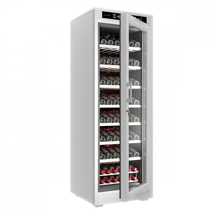 Отдельностоящий винный шкаф 101-200 бутылок MEYVEL MV108-WW1-M, цвет белый - фото 3