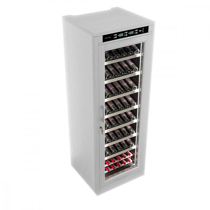 Отдельностоящий винный шкаф 101-200 бутылок MEYVEL MV108-WW1-M, цвет белый - фото 7