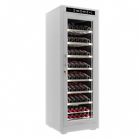 Отдельностоящий винный шкаф 101-200 бутылок MEYVEL MV108-WW1-M, цвет белый - фото 1