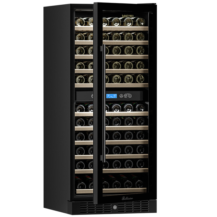 Встраиваемый винный шкаф 101-200 бутылок MEYVEL MV116-KBT2, цвет черный - фото 5